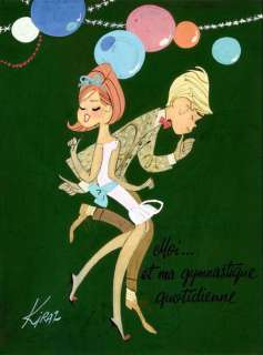 Kiraz (Edmond Kirazian - 1925) | KIRAZ LES PARISIENNES. MOI ET MA GYMNASTIQUE QUOTIDIENNE.… | Coutau Bégarie
