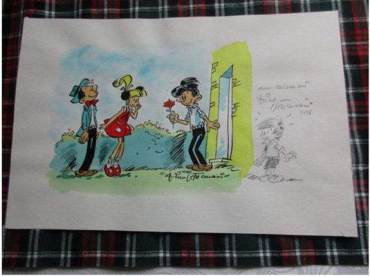 Attanasio, Dino - 1 Original colour drawing - Ton en Tinneke - 1998 | Catawiki