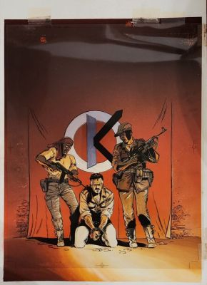 Denayer, Christian - Mise en couleur à l’acrylique + calque - Wayne Shelton - T06, L’Otage, couverture - 2007 | Catawiki