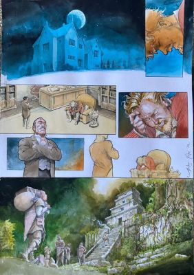 Gajic, Aleksa - 1 Original colour page - Classic Fantastic - 2024