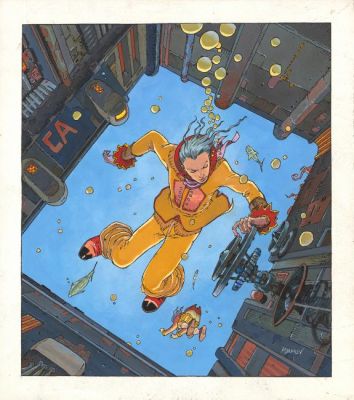 Philippe Adamov | couverture originale - Intégrale II - Les Eaux de Mortelune | Daniel Maghen