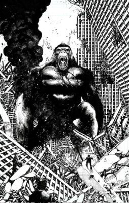Continue Shopping | KING KONG SUNDAY MORNING TRADING CARD ORIGINAL ART BY JIMBO SALGADO | Scott’s Collectables