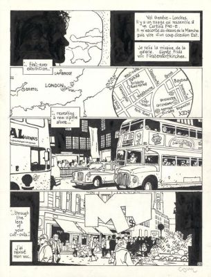 Cosey | Planche originale n°39 accompagnée de sa mise en couleurs - Yiyun | Daniel Maghen