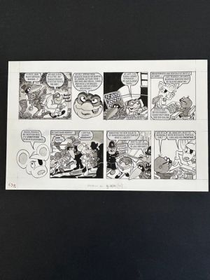 Lanning, Andy - 1 Original page - Danger Mouse - Baron Greenback and Stiletto - 1987 | Catawiki