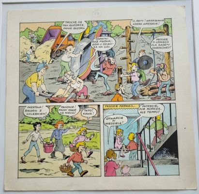 Pawel, Szarlota - 1 Original colour page - Kubus Piekielny - 1990 | Catawiki