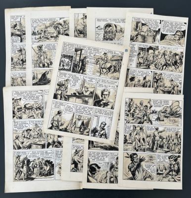 Marijac (Dumas, Jacques) / Duteurtre, Pierre - 10 Pages originales remontées - Sitting Bull T2 - 1979 | Catawiki