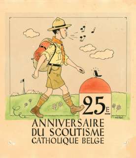 Hergé Georges Remi Dit  (1907-1983) | SCOUTISME CATHOLIQUE BELGE | Artcurial