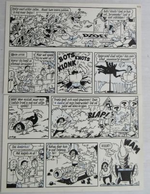 Paul Geerts - 1 Original page - Suske en Wiske - Het ros Bazhaar - 1974 | Catawiki