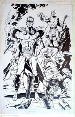 Angel Gabriele - 1 Original page - American Hero - 1990 | Catawiki