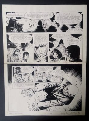 Vance, William - 1 Original page - Bob Morane - T 02 (Dargaud) 23 - Les Sortilèges de l’Ombre Jaune - 1976 | Catawiki