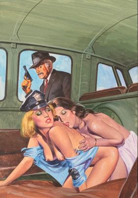 Taglietti, Emanuele - 1 Original cover - La Poliziotta 62 - colpo duro anzi durissimo - 1980 | Catawiki