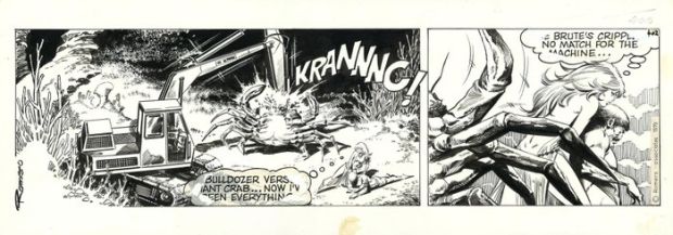 Romero, Enric Badia - 1 Original page - Axa - strip #402 - Special strip with two panels - Signed - 1979 | Catawiki