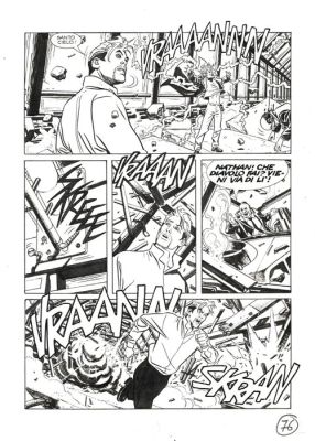 De Angelis, Roberto - 3 Original page - Nathan Never #188 - "i figli dell’Apocalisse" - 2006 | Catawiki