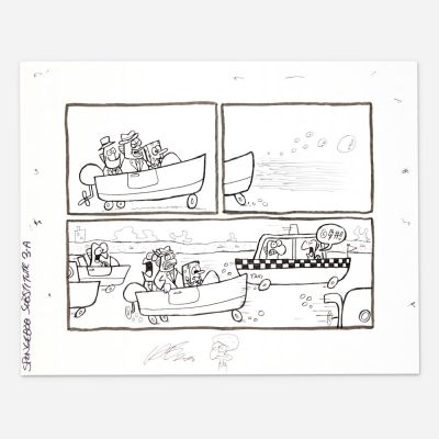 Lot 348 - Charles Brubaker, SpongeBob Comics #60 ’Substitute Teacher’ Story Page 3A Original Art (United Plankton Pictures, 2016) | Landry Pop Auctions