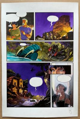 Reculé, Henri - 1 Original colour page - Les Immortels - La Volonté du mal - 2001 | Catawiki
