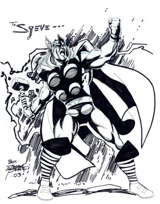 Pérez, George - Thor Illustration 2003! | Comic Book Art Gallery