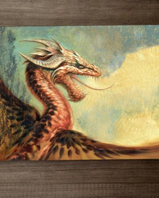 Cabral, Ciruelo - Original colour drawing - Dragon 539 - Hand Signed - Oil on Canvas | Catawiki
