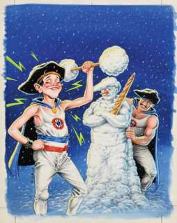 Sole, Jean | SUPER DUPONT Couverture de la revue Fluide Glacial n°114 en | Cornette de St Cyr