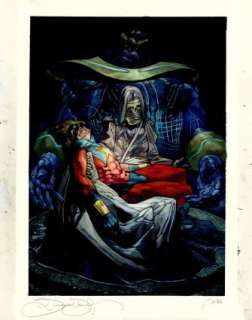 Bianchi, Simone - 2024 MARVEL FLAIR - FLAIRIUM FT-58 CAPTAIN MARVEL & THANOS Trading Card Art | ComicConnect