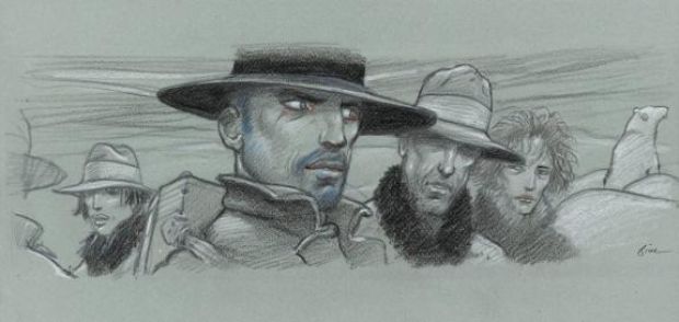 Enki Bilal | Case originale n°87C rehaussée de pastel - Animal’Z | Daniel Maghen