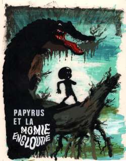 DE GIETER Lucien - Premiere couverture originale de PAPYRUS pour LE JOURNAL DE SPIROU n°1867 par DE GIETER