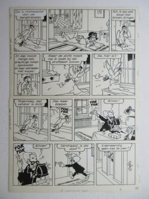 Jef Nys - 1 Original page - Jommeke 64 - De kristallen grot - 1974 | Catawiki