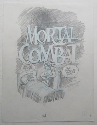 Eisner, Will - 1 Original preliminary page - Invisble People - Mortal Combat - splash page - 1992 | Catawiki