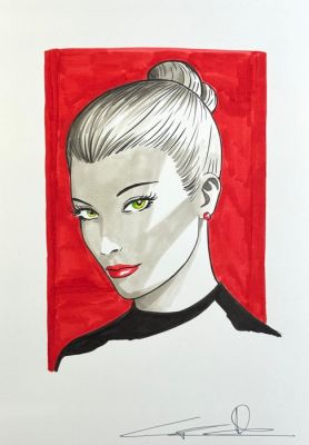 Candita, Giuseppe - 1 Original drawing - Diabolik - Eva Kant - 2026 | Catawiki