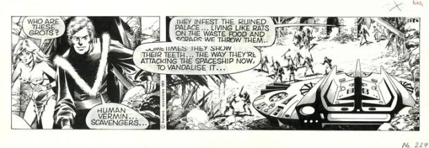 Romero, Enric Badia - 1 Original page - Axa - strip #1586 - Special strip with two panels - 1982 | Catawiki