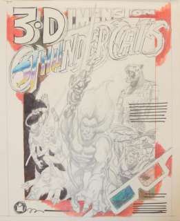 Joe Kubert, 3-D Thundercats Colorforms Box Art | Weiss Auctions
