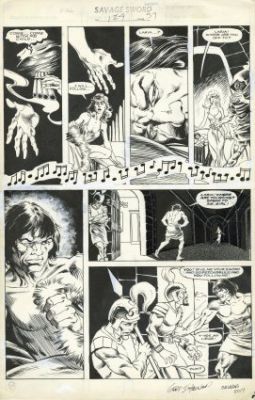Isherwood, Geof - SAVAGE SWORD OF CONAN (1974-95) #124 Interior Page | ComicConnect