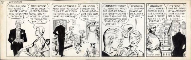 Overgard, William - GAY HONOR TRY-OUT DAILY Strip Art | ComicConnect