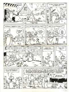 Planche originale du gag 300 de LEONARD Tome 20 Ciel mon génie! par TURK