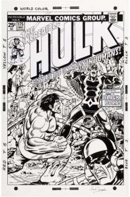 Trimpe, Herb - INCREDIBLE HULK (1962-99) #175 Cover Recreation | ComicConnect (Buy It Now)