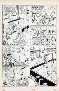Cézard - Lot 379 - Arthur le fantôme, planche n°5 à l‘encre de…