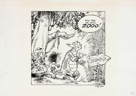 Pica | Croco et Fastefoude, illustration à l’encre de… | Millon