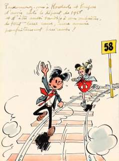 Franquin | Modeste et Pompon, illustration à l’encre de… | Millon