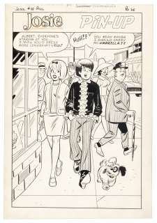 DAN DeCARLO Original Art: Josie Pin-Up | PBA Galleries