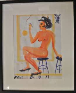 LOUSTAL - DESSIN ENCADRE SIGNE Dessin aquarellé réalisé pour l’organisateur de la [...] | Arthema Auction