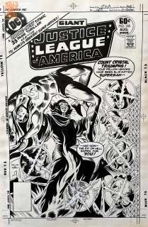 Dick Dillin Jack Abel - Justice League of America #145 Cover (Dc, 1977) Giant-Sized
