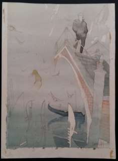 Lepage, Emmanuel | original watercolour  - Venice | Catawiki