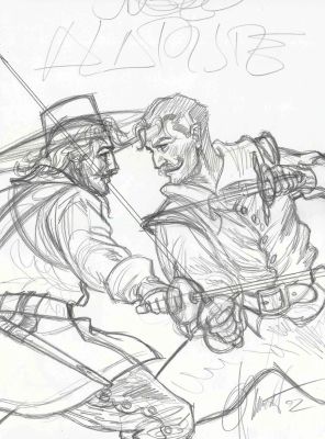 Joan Mundet | Original drawing- El Capitán Alatriste – Mundet | Origin Of Comics