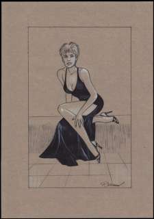 Renaud | Dessin original signé + ex-libris signé | Catawiki