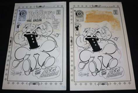 George Wildman - Popeye #125 cover - la - the leg machine! - 1974