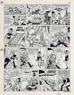 Walthéry - Lot 561 - Natacha, planche n°14 à l‘encre de Chine et…