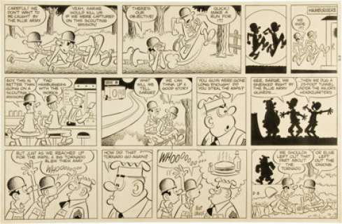 Mort Walker Beetle Bailey Sunday Comic Strip Original Art dated 2-3 (King Features Syndicate, year unknown). - | Heritage
