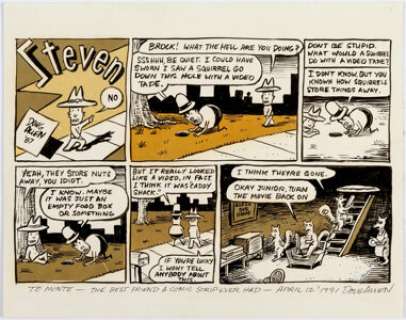 Doug Allen Steven Weekly Comic Strip Original Art (Krupp Syndicate, 1987). A fine, large-scale example of the - | Heritage