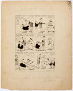 Gus Mager Nervo the Monk Daily Comic Strip Original Art (NY Evening Journal, c. 1910). Comics pioneer Mager - | Heritage