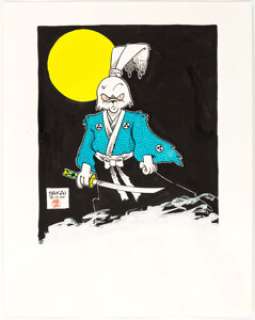Stan Sakai - Usagi Yojimbo Original Art (1990). This original illustration is produced in watercolor on Bristol - | Heritage