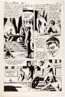Reed Crandall T.H.U.N.D.E.R. Agents #1 Untitled NoMan Story Page 4 Original Art (Tower, 1965). Demo and Satana - | Heritage